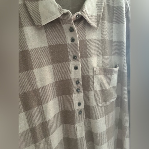 Soft Surroundings Flannel Tunic XL - Picture 4 of 9